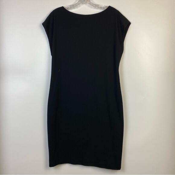 Burberry 100% Wool Black Sheath Dress Vintage Authenticated Size 8 - Picture 3 of 14